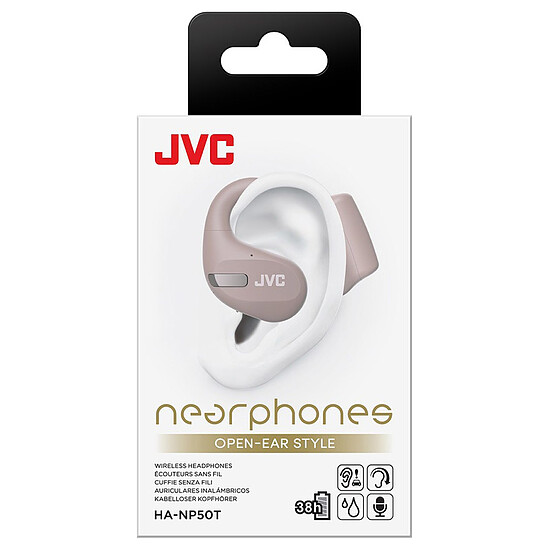 Casque Audio JVC HA-NP50T Beige - Casque sans fil - Autre vue