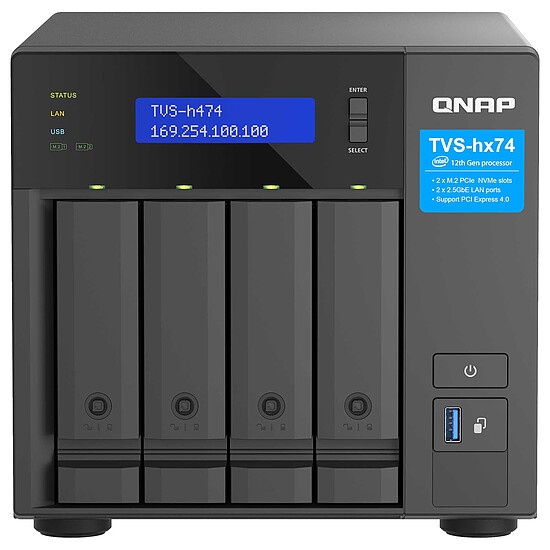 Serveur NAS QNAP TVS-h474-PT-8G - Autre vue