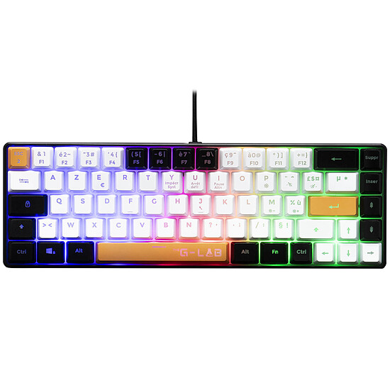 Clavier PC The G-Lab Keyz Hydrogen - Noir/Blanc/Orange - Autre vue