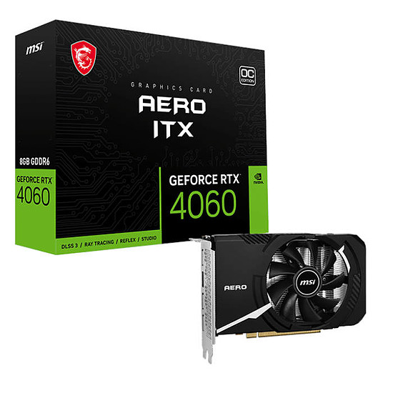 Carte graphique MSI GeForce RTX 4060 AERO ITX 8G OC