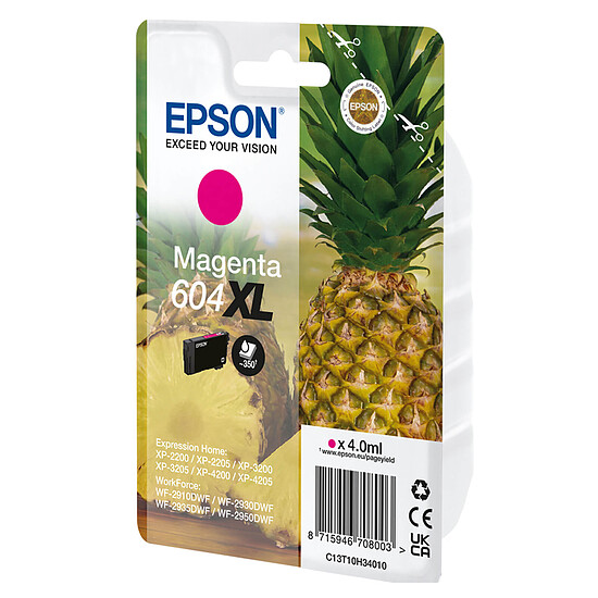 Cartouche d'encre Epson Ananas 604XL Magenta - Autre vue