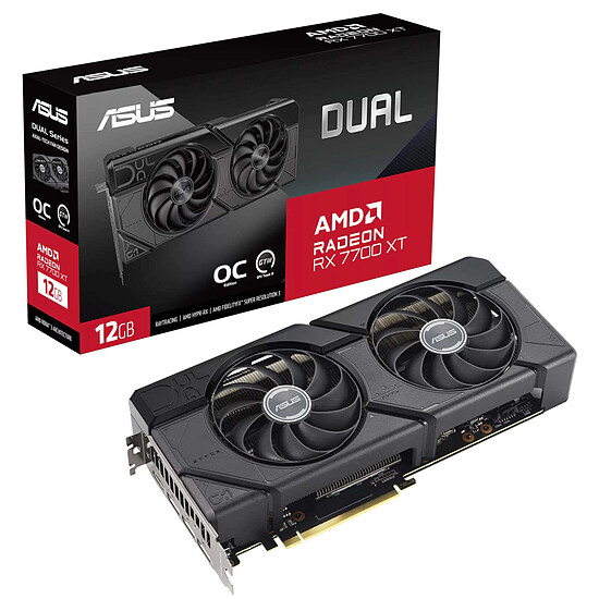 Carte graphique Asus Radeon RX 7700 XT DUAL OC