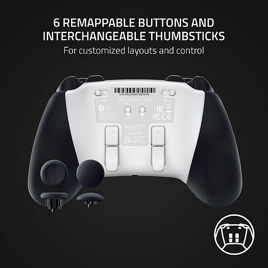 Manette de jeu Razer Wolverine V2 Pro - Blanc - Autre vue