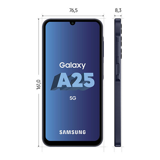 Smartphone reconditionné Samsung Galaxy A25 5G (Bleu nuit) - 128 Go · Reconditionné - Autre vue