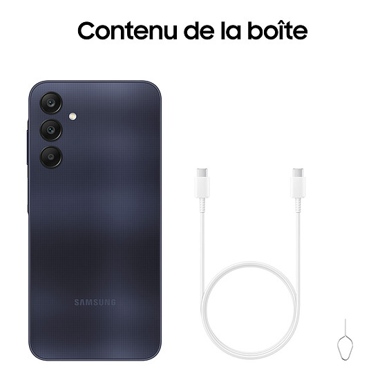 Smartphone reconditionné Samsung Galaxy A25 5G (Bleu nuit) - 128 Go · Reconditionné - Autre vue