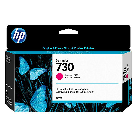 Cartouche d'encre HP 730 (P2V63A) - Magenta - Autre vue