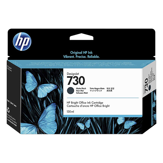 Cartouche d'encre HP 730 (P2V65A) - Noir Mat - Autre vue