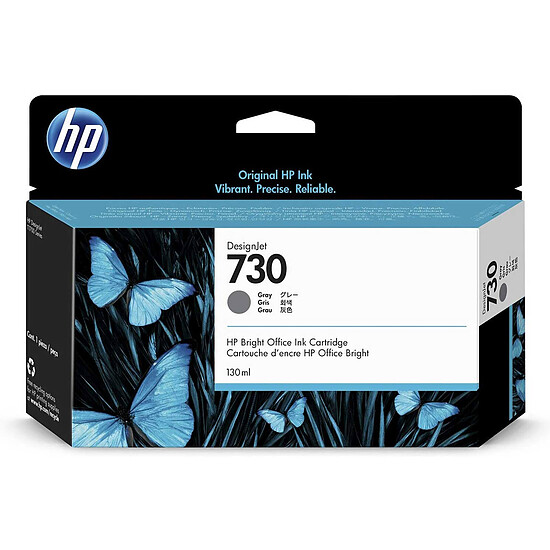 Cartouche d'encre HP 730 (P2V66A) - Gris - Autre vue
