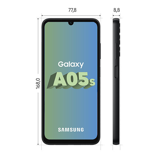 Smartphone reconditionné Samsung Galaxy A05s (Noir) - 64 Go - 4 Go · Reconditionné - Autre vue