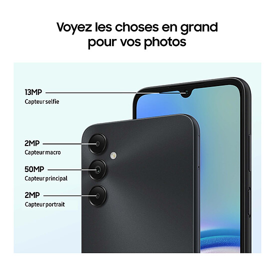 Smartphone reconditionné Samsung Galaxy A05s (Noir) - 64 Go - 4 Go · Reconditionné - Autre vue