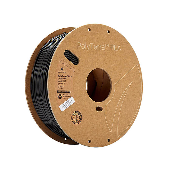 Filament 3D PolyTerra PLA - Noir Charbon 2.85 mm