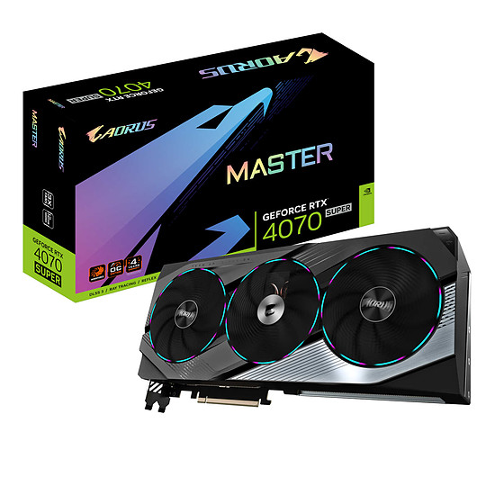 Carte graphique Gigabyte GeForce RTX 4070 SUPER Aorus MASTER