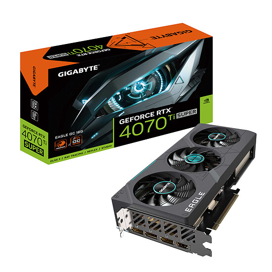 Carte graphique Gigabyte GeForce RTX 4070 Ti SUPER EAGLE OC