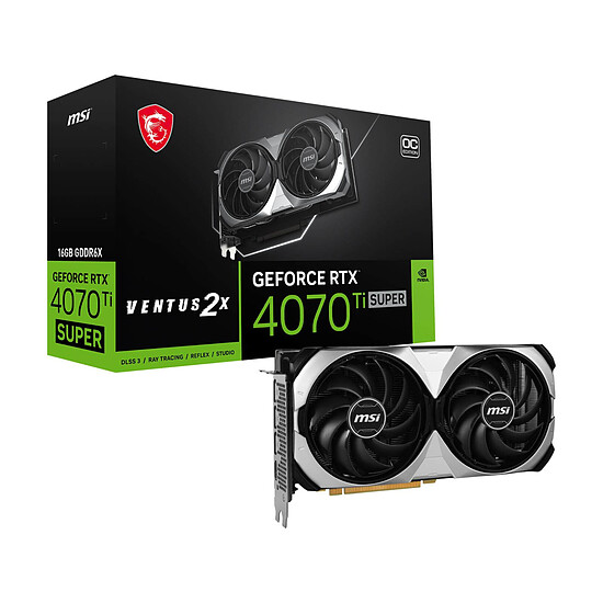 Carte graphique MSI GeForce RTX 4070 Ti SUPER VENTUS 2X OC