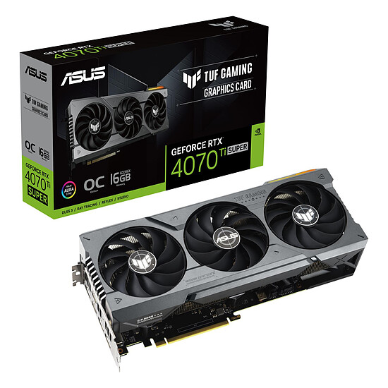 Carte graphique Asus TUF GeForce RTX 4070 Ti SUPER OC
