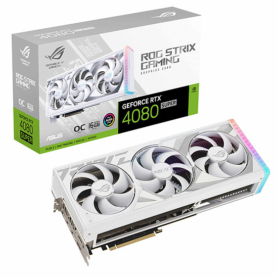 Carte graphique Asus ROG STRIX GeForce RTX 4080 SUPER WHITE OC