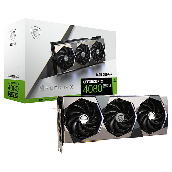 Carte graphique MSI GeForce RTX 4080 SUPER SUPRIM X