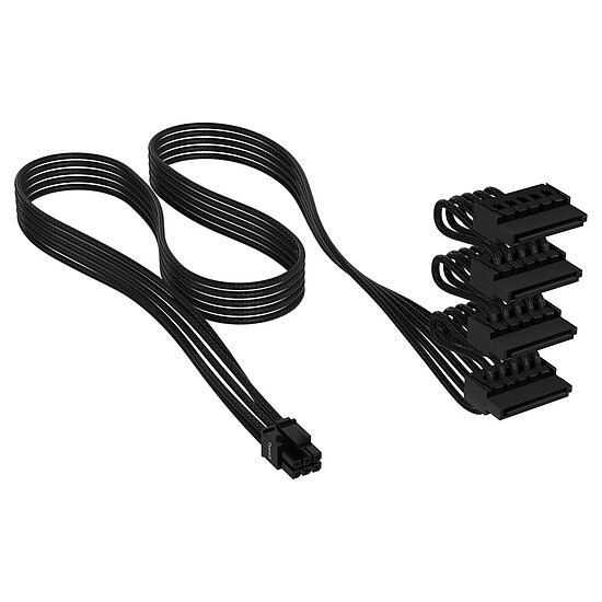 Câble d'alimentation Corsair Premium Câble d'alimentation SATA 4 connecteurs type 5 Gen 5