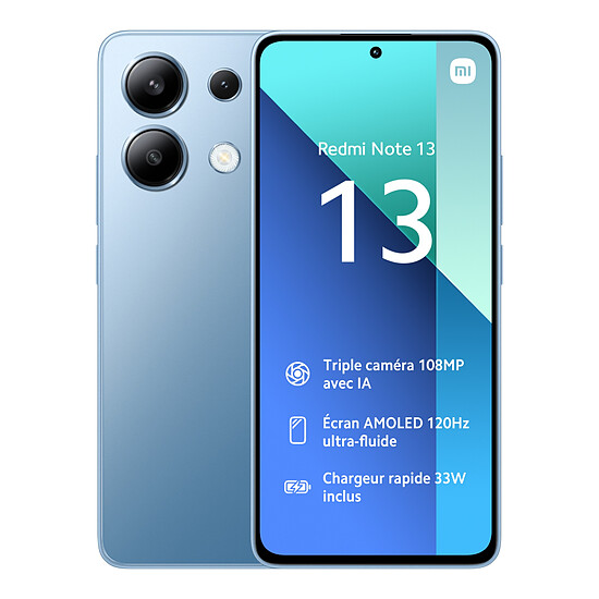 Smartphone reconditionné Xiaomi Redmi Note 13 (bleu) - 256 Go · Reconditionné - Autre vue