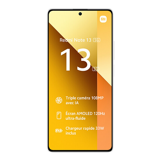 Smartphone reconditionné Xiaomi Redmi Note 13 5G (blanc) - 256 Go · Reconditionné - Autre vue