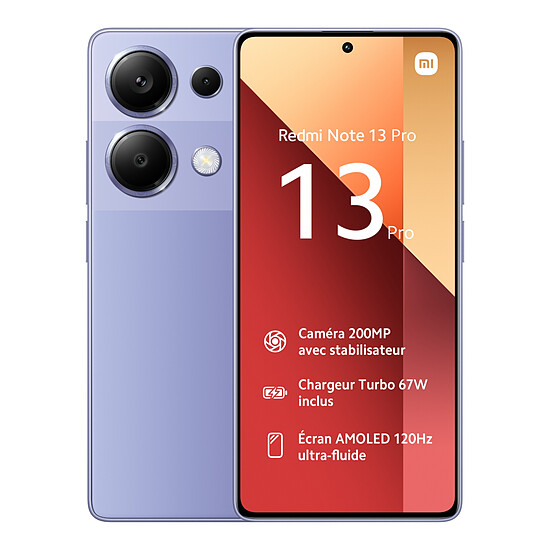 Smartphone Xiaomi Redmi Note 13 Pro (violet) - 512 Go