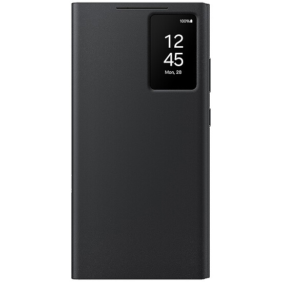 Coque et housse Samsung Étui Smart View Noir avec porte-carte - Galaxy S24 Ultra