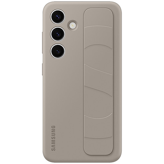 Coque et housse Samsung Coque silicone avec Lanière (Taupe) - Samsung Galaxy S24