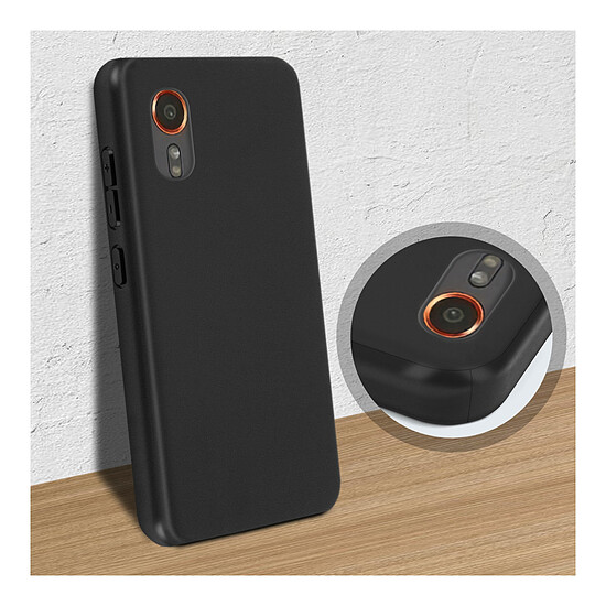 Coque et housse Akashi Coque de protection en silicone noir- Samsung Galaxy Xcover7 - Autre vue