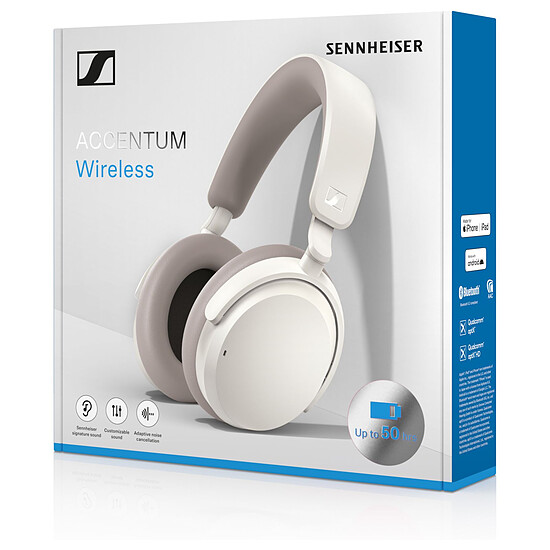Casque Audio Sennheiser ACCENTUM Plus Wireless Blanc - Casque sans fil  - Autre vue