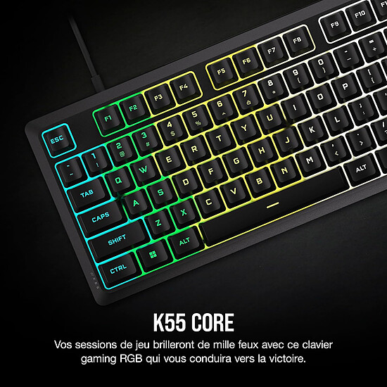 Clavier PC Corsair K55 Core RGB - Autre vue