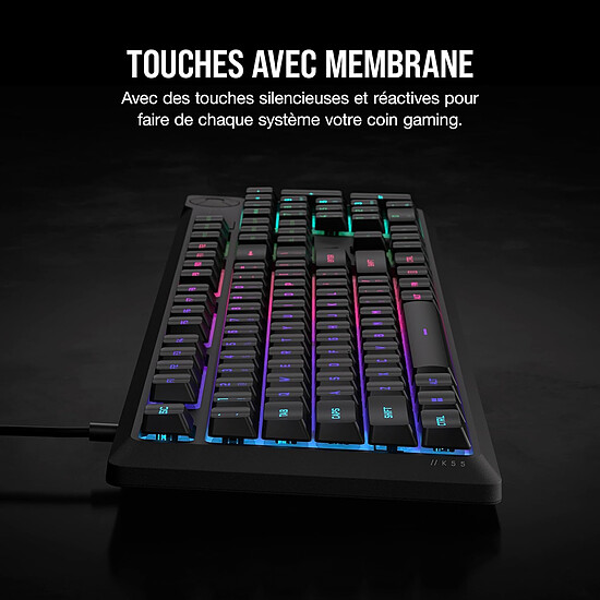 Clavier PC Corsair K55 Core RGB - Autre vue