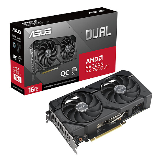 Carte graphique Asus Radeon RX 7600 XT Dual OC