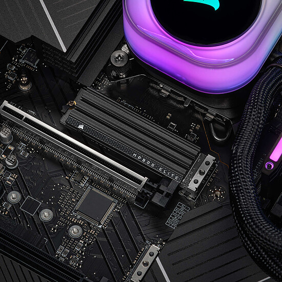 Disque SSD Corsair MP600 Elite avec dissipateur - 1 To - Autre vue