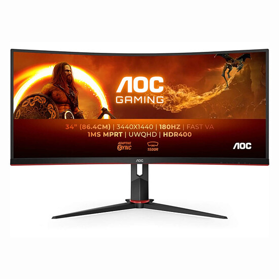 Écran PC AOC CU34G2XP/BK - Autre vue