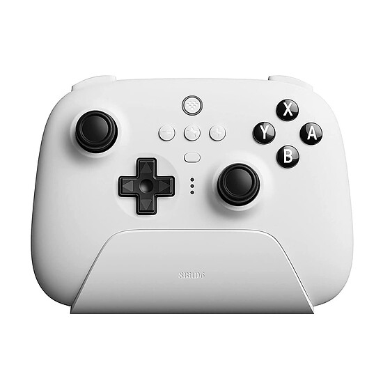 Manette de jeu 8BitDo Ultimate Bluetooth Wireless Controller avec Dock - Blanc