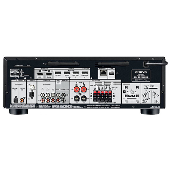 Ampli Home-Cinéma Onkyo TX-NR5100B Noir   - Autre vue