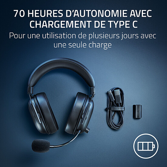 Casque micro Razer Blackshark V2 HyperSpeed - Noir - Autre vue