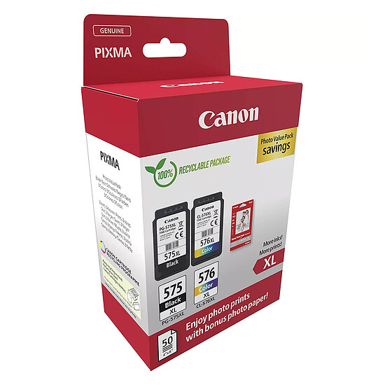 Cartouche d'encre Canon PG-575XL + CL-576XL - Multipack - Autre vue