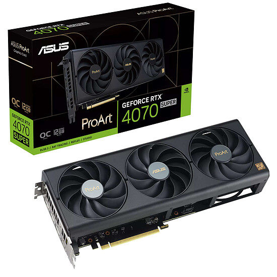 Carte graphique Asus ProArt GeForce RTX 4070 SUPER OC 12G