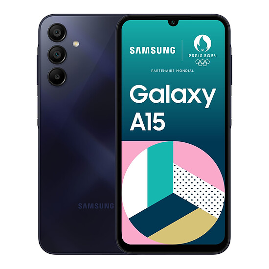 Smartphone reconditionné Samsung Galaxy A15 (Bleu nuit) - 128 Go - 4 Go · Reconditionné - Autre vue