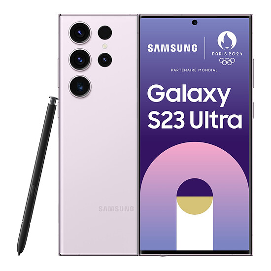 Smartphone Samsung Galaxy S23 Ultra 5G (Lavande) - 256 Go - 8 Go