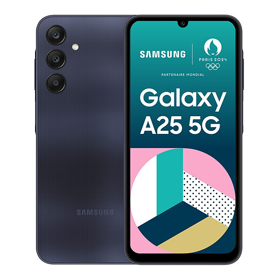 Smartphone reconditionné Samsung Galaxy A25 5G (Bleu nuit) - 128 Go · Reconditionné - Autre vue