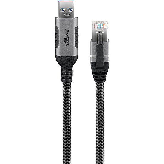 Câble RJ45 Goobay Câble Ethernet USB-A 3.0 vers RJ45 CAT 6 FTP - M/M - 1.5 m - Autre vue