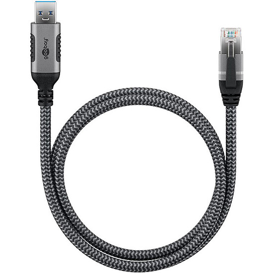 Câble RJ45 Goobay Câble Ethernet USB-A 3.0 vers RJ45 CAT 6 FTP - M/M - 1.5 m - Autre vue