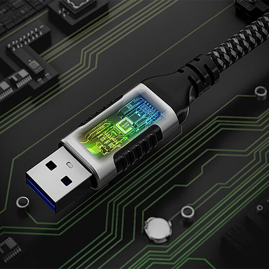 Câble RJ45 Goobay Câble Ethernet USB-A 3.0 vers RJ45 CAT 6 FTP - M/M - 3 m - Autre vue