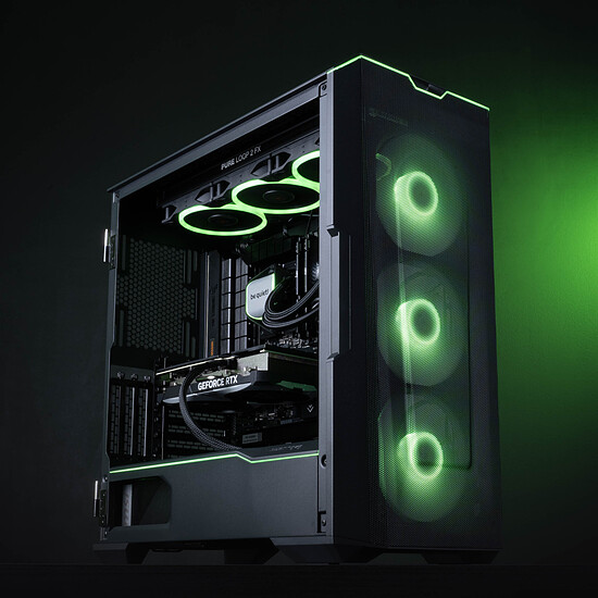 PC de bureau PC Gamer Blackbird - Win11 installé (licence fournie) - Autre vue