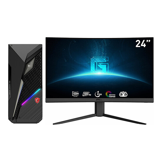 PC de bureau MSI MAG Infinite S3 14NUC5-1437EU - Windows 11 + Ecran MSI G24C4 E2