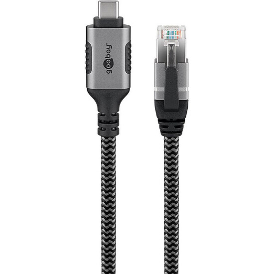 Câble RJ45 Goobay Câble Ethernet USB-C 3.1 vers RJ45 CAT 6 FTP - M/M - 1.5 m - Autre vue