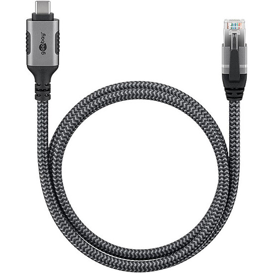 Câble RJ45 Goobay Câble Ethernet USB-C 3.1 vers RJ45 CAT 6 FTP - M/M - 1.5 m - Autre vue