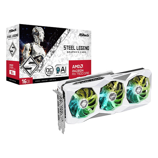 Carte graphique ASRock Radeon RX 7900 GRE Steel Legend 16GB OC